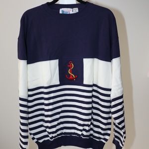 Striped Anchor Sweater
